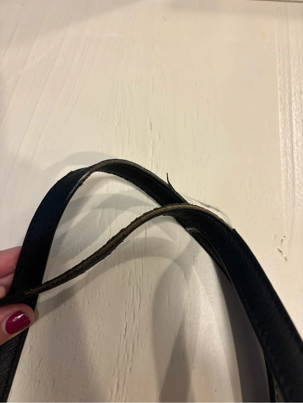 kate spade Black Saffiano Leather Tote with Top Zip